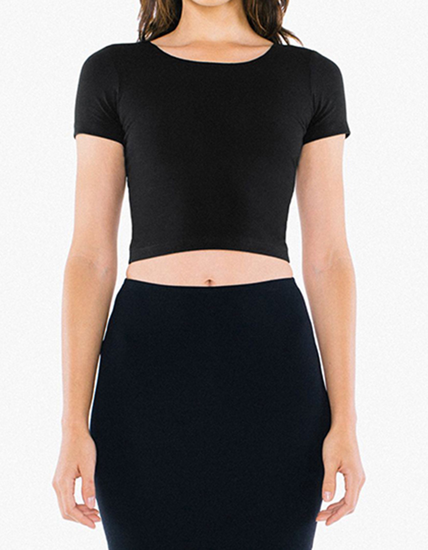Modne koszulki z krótkim rękawem Women´s Jersey Crop Top American Apparel